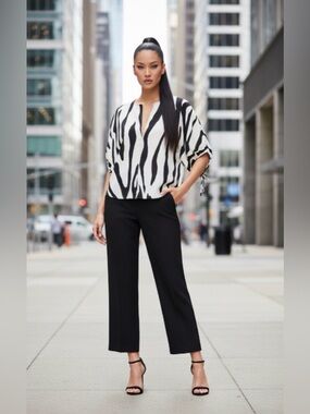 (#160)ZARA ZW COLLECTION Animal Print Top